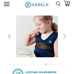 weighted vest, Harkla brand, size M, with weights EUC